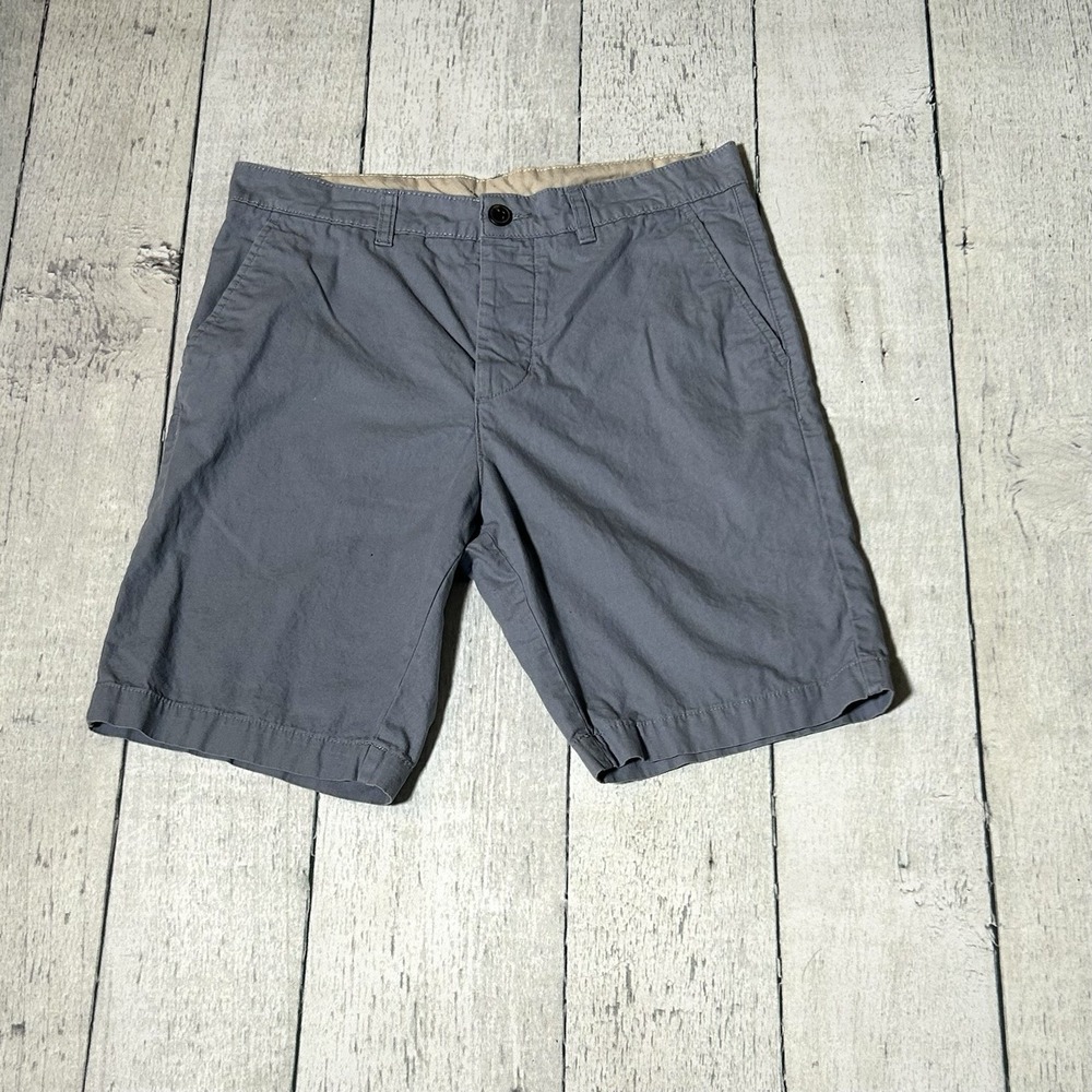 H&M Divided Gray Cotton Flat Front Shorts Size 28 Waist
